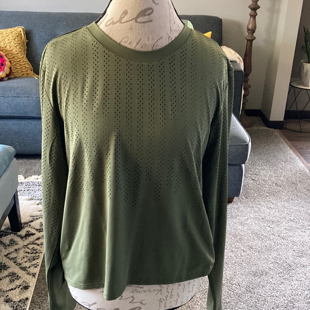 COPY - Zyia army green long sleeve shirt XXL